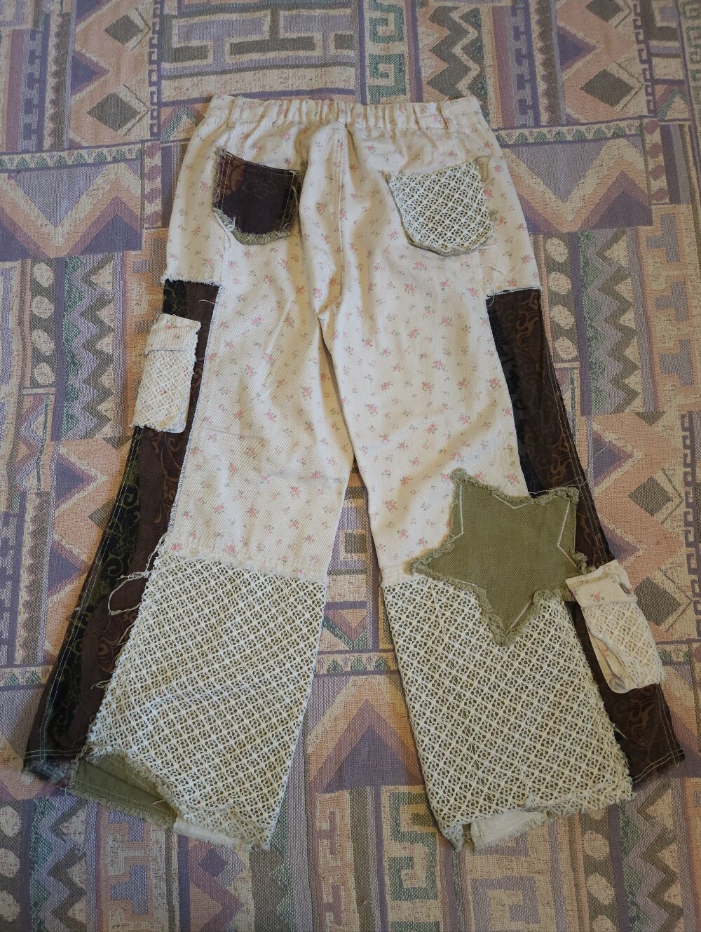 POL Patchwork Pants Size Large - Picture 9 of 12